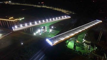 Watch: Chinese builders rotate 13,500-ton bridge sections 78 degrees in 70 minutes
