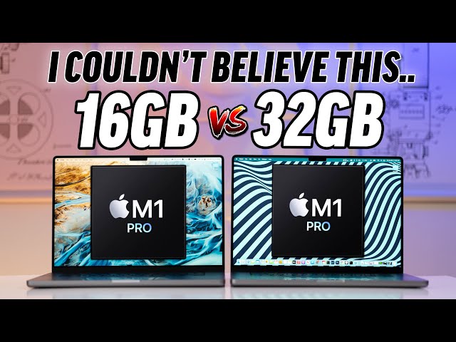 16GB vs 32GB RAM M1 Pro MacBook - Multitasking RAM TEST!