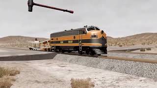 Forward Reverse Video || Giant Hammer vs Trains 🚂🚃🚃🚃|01|BeamNG.Drive||Aimation Video||Revind||
