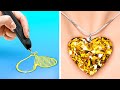 DIY IDEAS FOR INCREDIBLE CRAFTS WITH 3D PEN VS HOT GLUE GUN || Amazing Art Hacks By 123 GO! Like