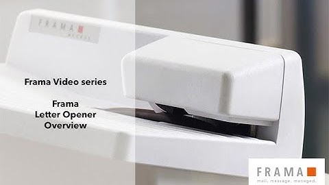 Frama demonstrates how to use Letter Opener Access B400