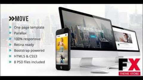 Preview Move - Responsive One Page Parallax Template TForest