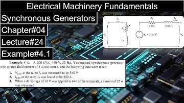 Electric Machine-II | Chapter#04 | Example#4.1 | Synchronous Generator | Stephen J. Chapman