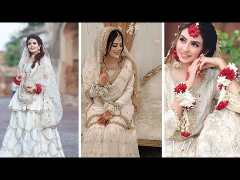 pakistani white dress for girl