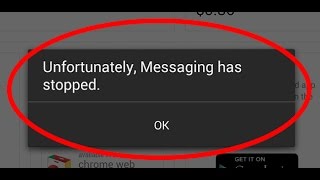 how to fix unfortunately messaging has stopped in android