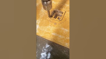 Water knife cutting tile pattern process- Good tools and machinery make work easy