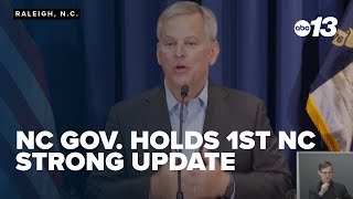 NC gov. holds 1st NC Strong Update