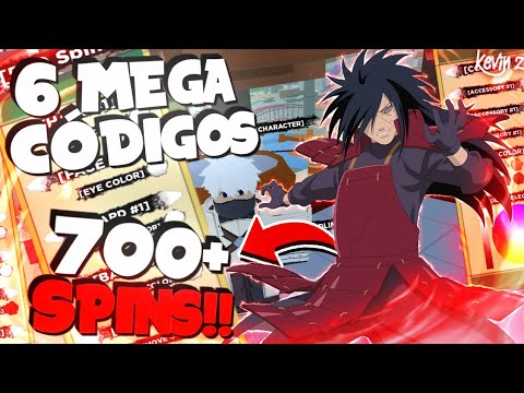 NOVOS CODIGOS DE SPINS no SHINDO LIFE (SHINOBI LIFE 2)!! MUITO SPINS!! ‹  K1NG › 