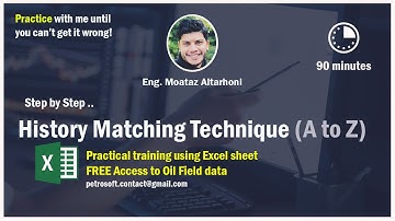 History Matching Technique from (A to Z) using MS Excel