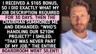 I Got a $165 Bonus, So I Stopped Working for Free—Then the Chairman Asked About His $210 Million ...