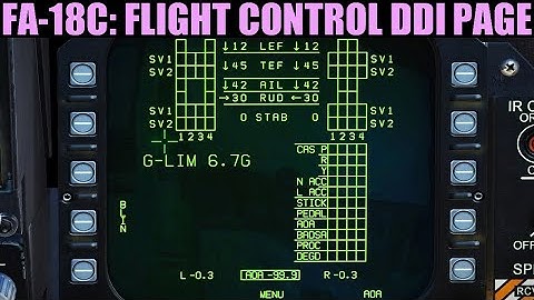 FA-18C Hornet: FCS DDI Page Tutorial | DCS WORLD