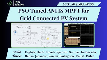 MATLAB Implementation of PSO Tuned ANFIS MPPT for Grid Connected PV System | PSO Tuned ANFIS MPPT