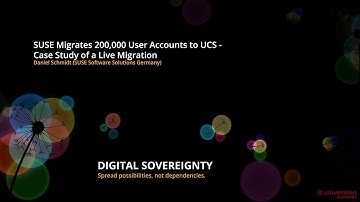 SUSE Migrates 200,000 User Accounts to UCS - Case Study of a Live Migration - Daniel Schmidt (Suse)