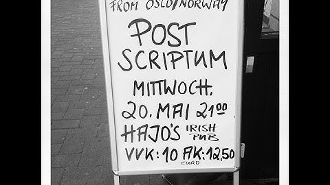 PostScriptum - Garbage Man - Rüdesheim Hajos Irish Pub 20.5.15