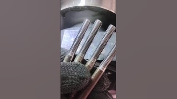 FD-15T hydraulic thread rolling machine processing metric thread.#machine #factory #engineering