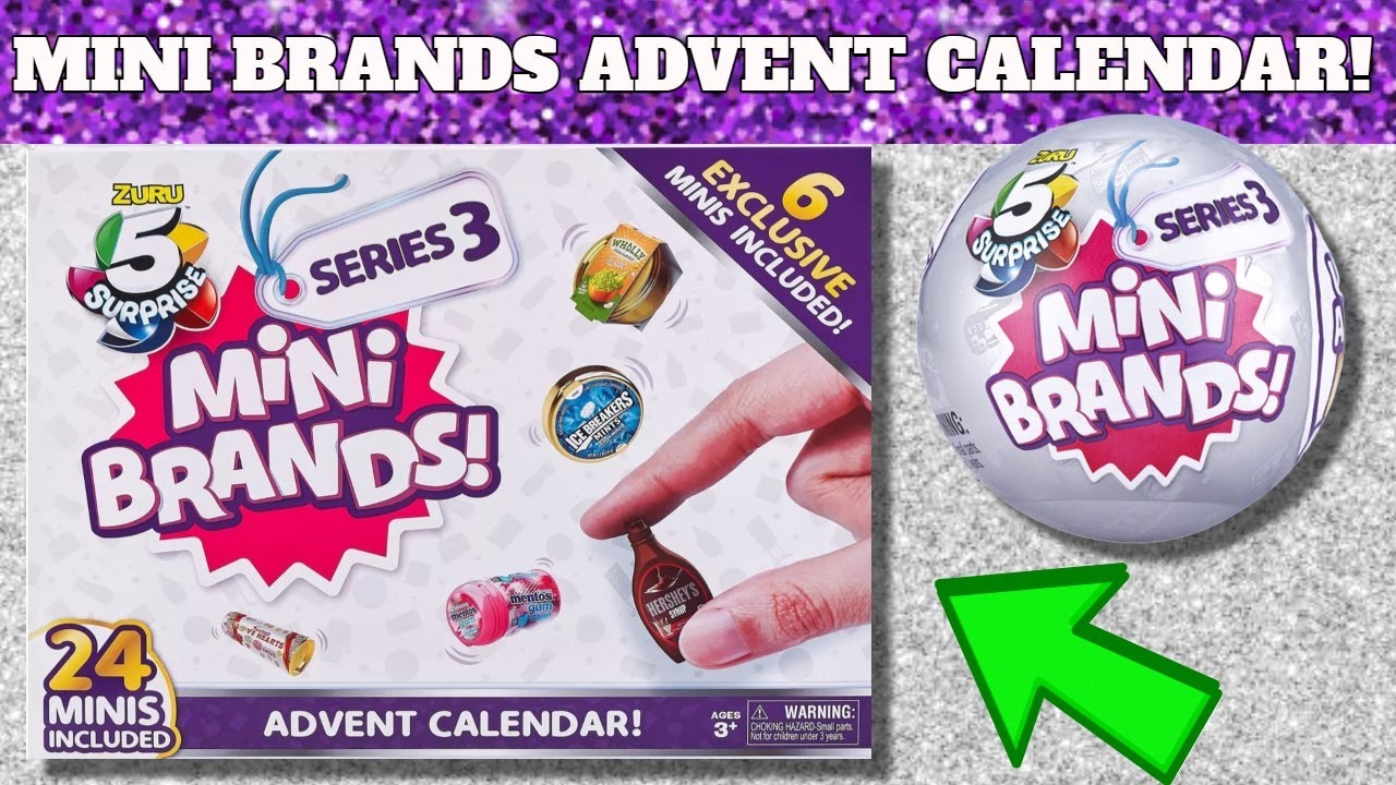 5 Surprise Mini Brands - Series 3 24pc Surprise Pack Advent Calendar