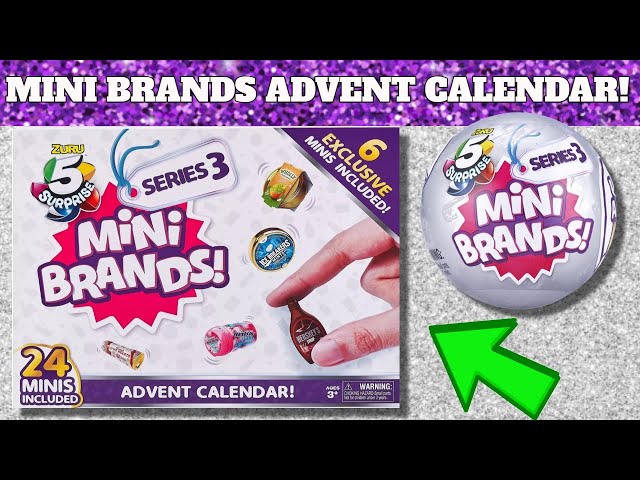 Zuru™ 5 Surprise™ Mini Brands! Series 3 Advent Calendar Blind Bag - Styles  May Vary