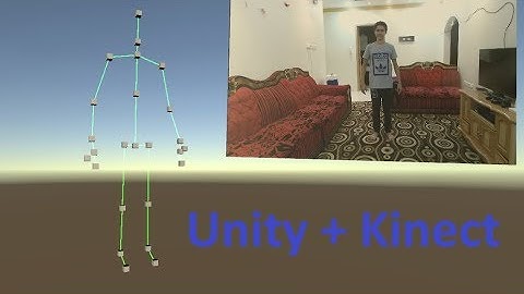 Unity 2019 + Kinect, Full Body Tracking and skeleton joints  - Atyaf