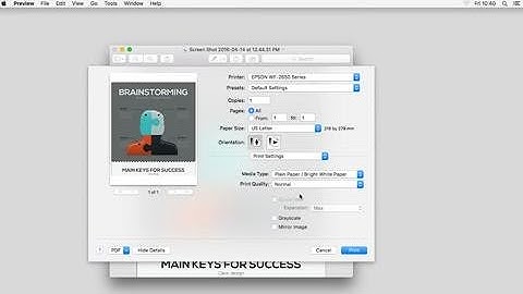 Epson WorkForce WF-2650 | Improving Print Quality Using a Mac