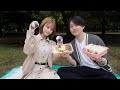 ピクニックしながらみんなの質問答えた