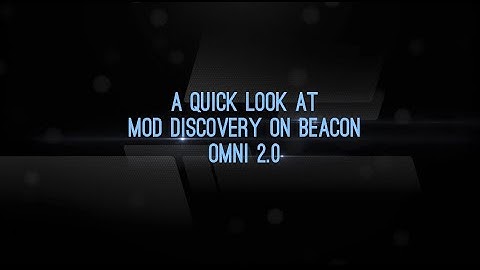 A quick look at Mod Discovery on Beacon Omni 2.0 (Ark Survival Ascended)