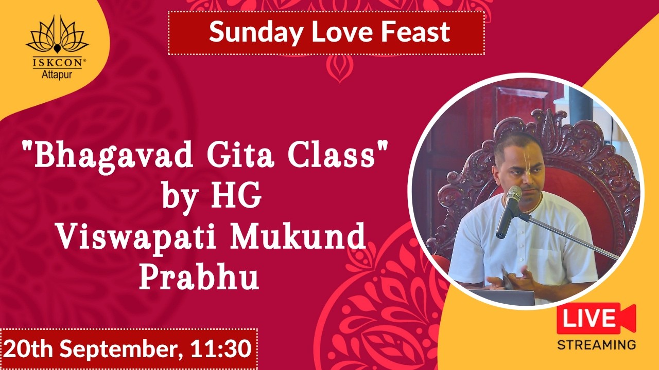 Bhagavad Gita Class by HG Viswapati Mukund Prabhu
