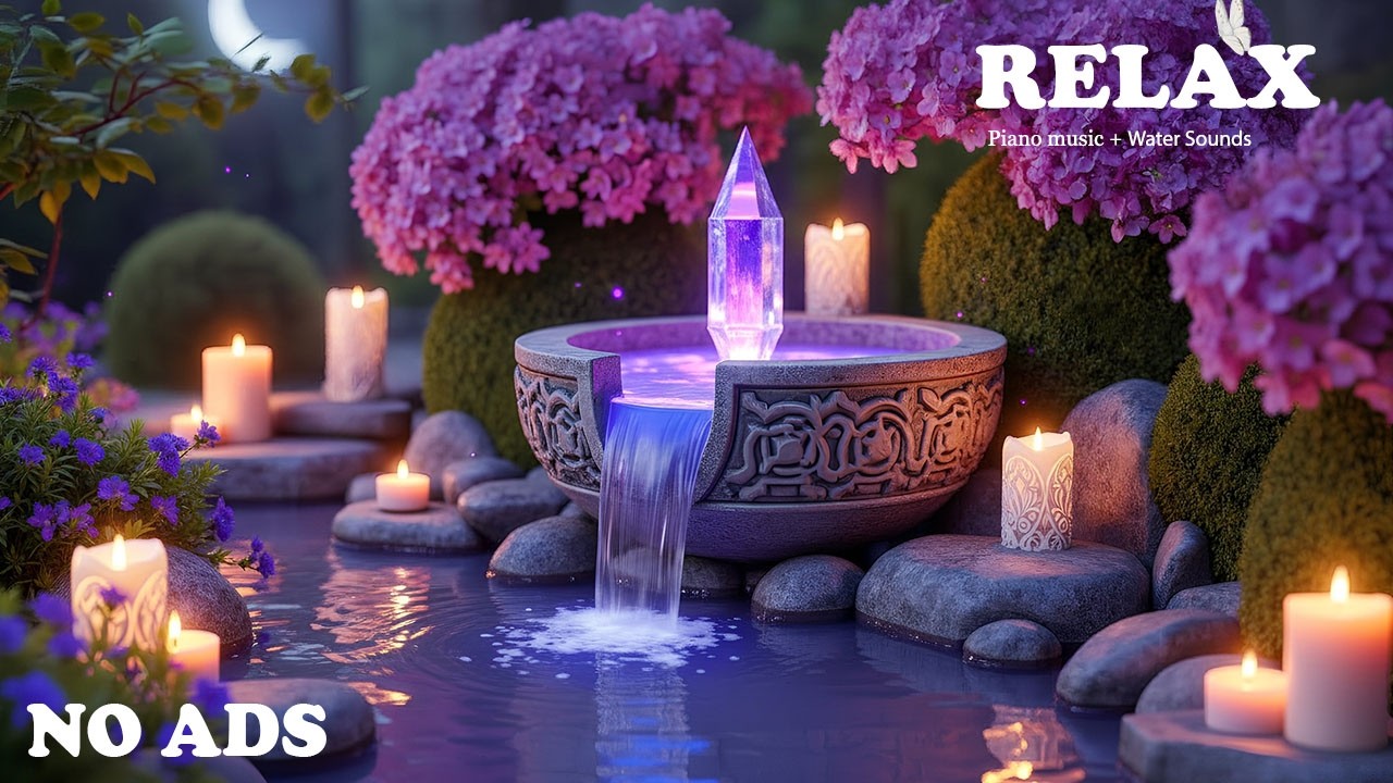 Peaceful Water Sounds with Relaxing Music 🌙 Calm Your Mind & Let Go of Overthinking