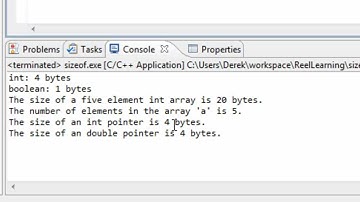 C++ Programming: Using the sizeof operator