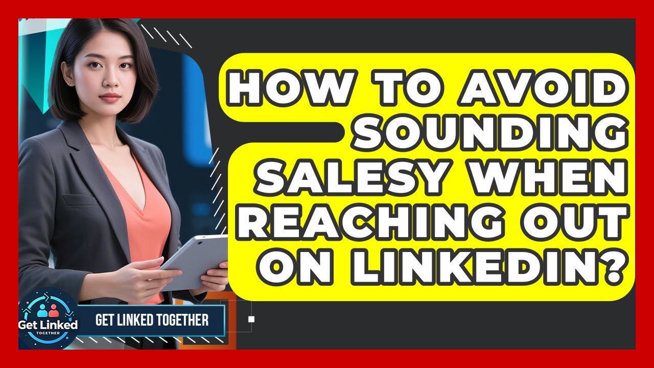 How To Avoid Sounding Salesy When Reaching Out On LinkedIn? - Get Linked Together