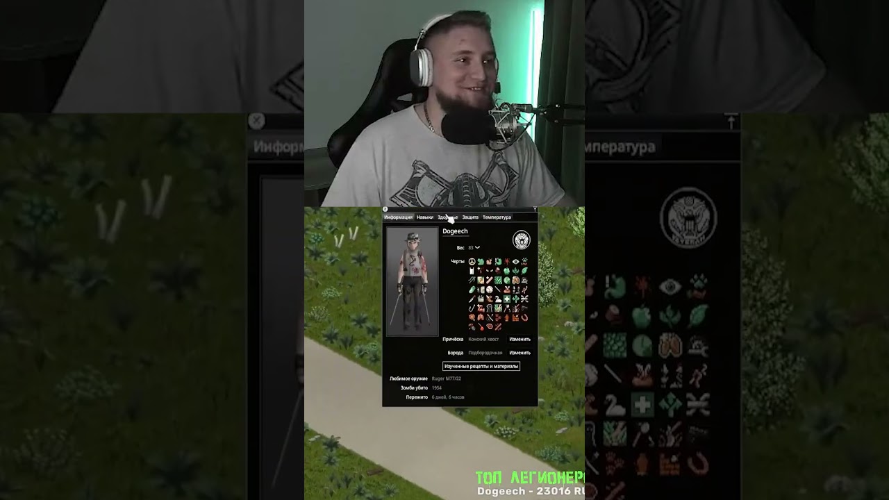 Персонаж без помощи в Project Zomboid 