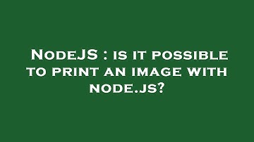 NodeJS : is it possible to print an image with node.js?