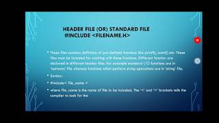 File inclusion directives in C programming