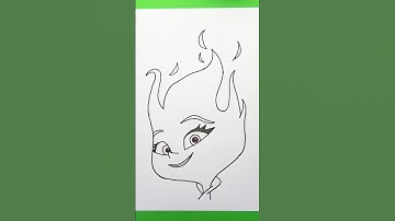 How to draw EMBER🔥 #elemental #drawing #viral