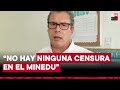 Ministro de Educación niega censura de textos escolares por contener &quot;palabras sensibles&quot;