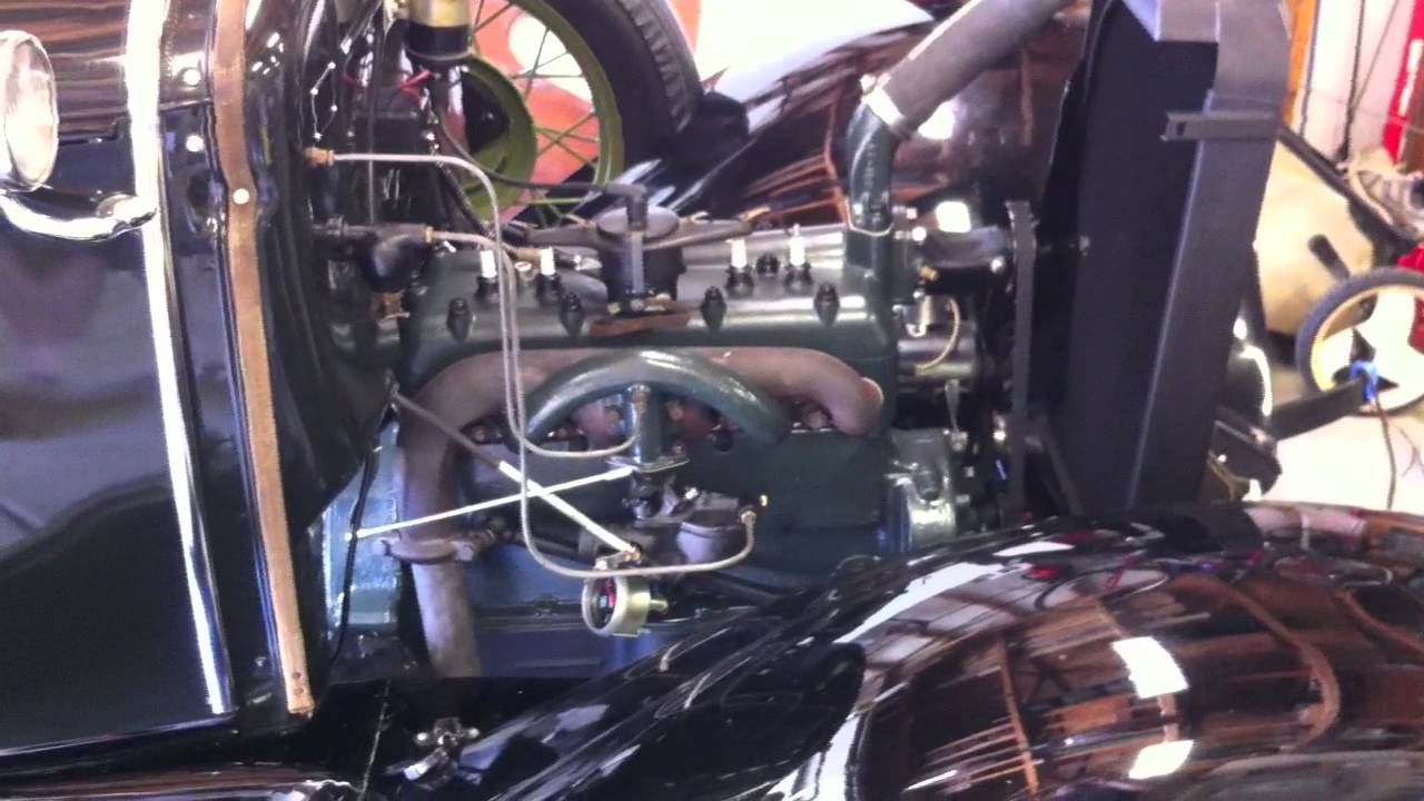 1930 Ford Model A - Rebuilt Engine - First Start - YouTube