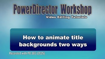 How to animate title backgrounds - two methods
