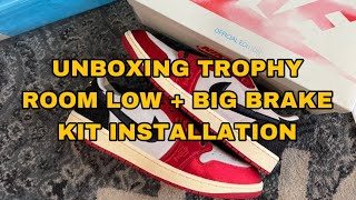 Unboxing Jordan 1 trophy room low + Installing big brake kit to my BRZ | Chismis Vlog update