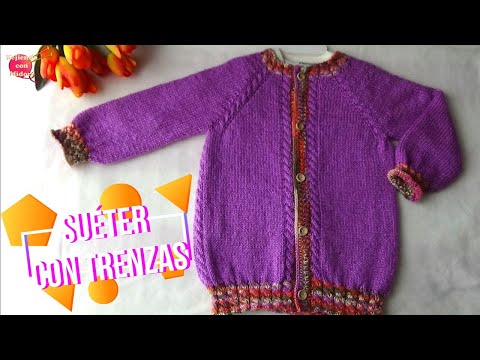 Sweater with Braids - Size 6 to 7 years