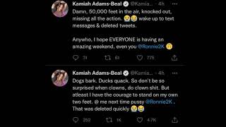 Ronnie getting owned by Bradley Beal’s wife 🐬