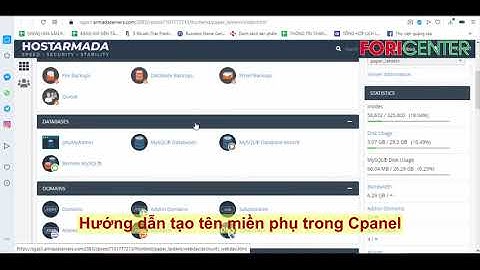 Hướng dẫn tạo tên miền phụ - subdomain trong Cpanel