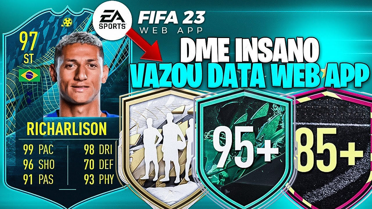 FIFA 22 l VAZOU DATA WEB APP FIFA 23! DME RICHARLISON e 10x85+ INFINITO ll  DantheBNN ll 