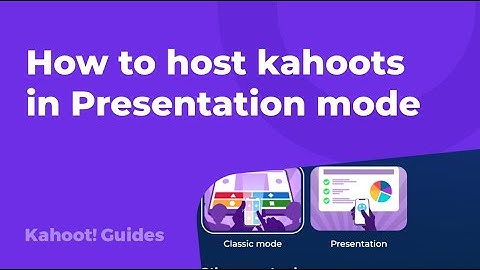 How to host kahoots in Presentation mode