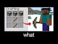Minecraft wait what meme part 59 (a pickaxe made from furnace)