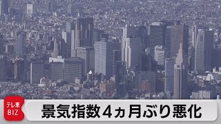 景気動向指数　４ヵ月ぶり悪化（2022年11月8日）