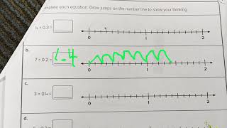 Practice problems for multiplying decimals using number line