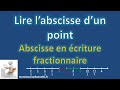 Lire labscisse en criture fractionnaire dun point