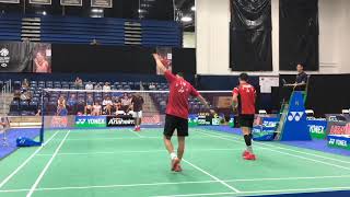 Former world champion Halim Haryanto Ho men doubles