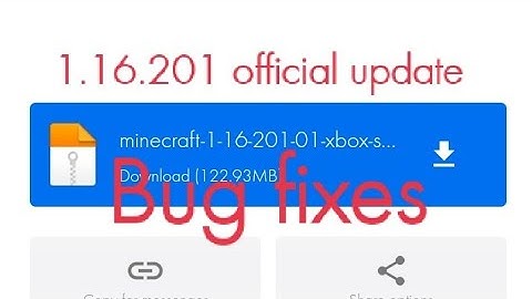Download Minecraft 1.16.201 official Xbox live Bug fixed