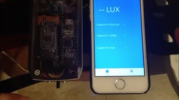 Probando luxómetro bluetooth con arduino y app IOS