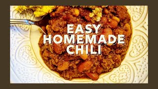 CHILI w/ CHOCOLATE What!! | Easy Dinner  | Beans or No Beans?